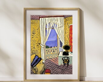 Matisse Cat Art Print: Interior with Violin Case (Digital Download)