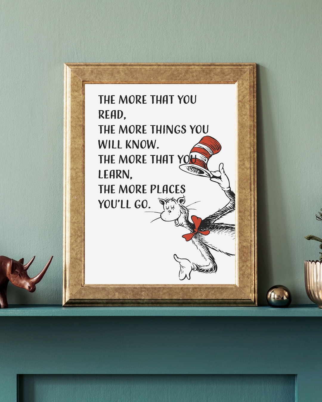 Cat in the Hat Dr Seuss Quote Print Home Decor Print Nursery Print Wall ...