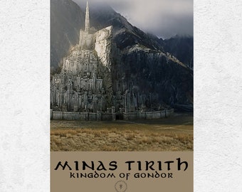 Minas Tirith, the citadel of Gondor  Gondor, Lord of the rings, Fantasy  places