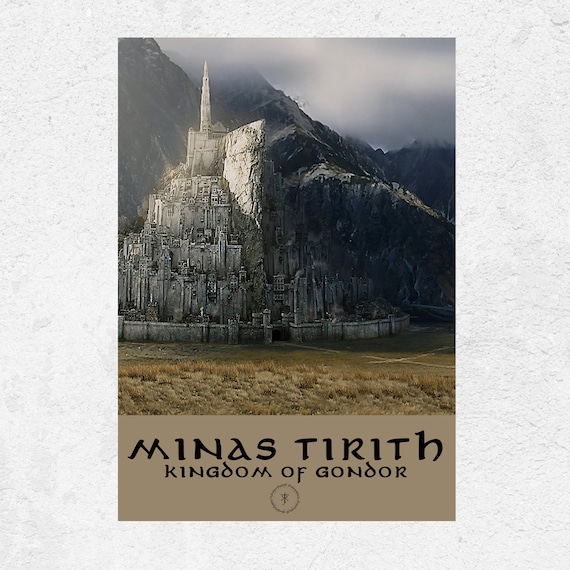 Minas tirith, city in middle-earth in lord of the rings books, movies