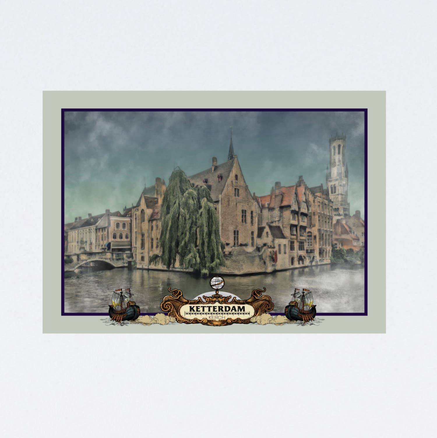 Six of Crows Ketterdam Kerch Grishaverse Travel Poster for Etsy