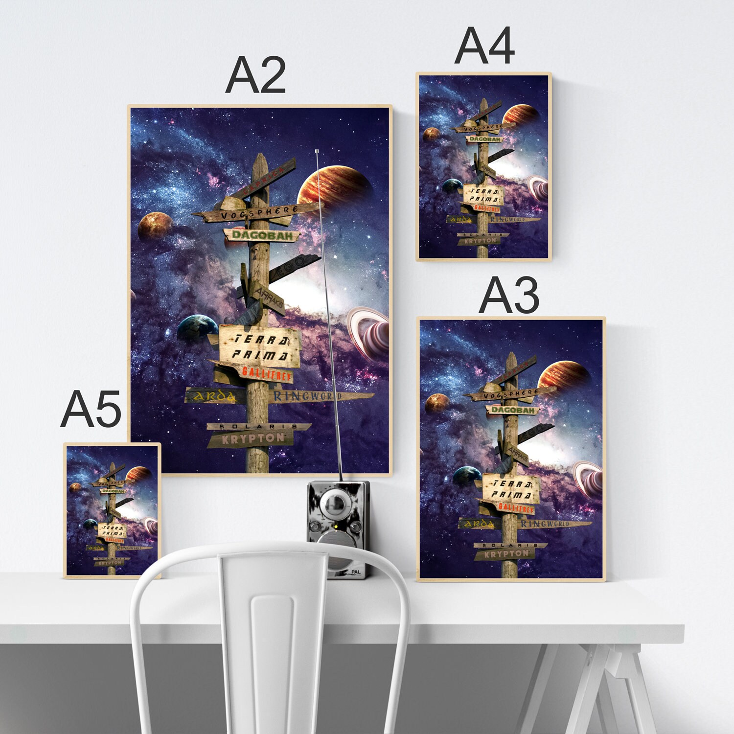 Póster planeta de ciencia ficción. Regalo para amantes de la ciencia  ficción. Famosos planetas art print. Póster espacial. Battlestar Galactica,  Star Wars, Yoda, Doctor Who - Etsy México, image size:1500x1500