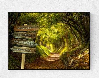 Wanderlust signpost. Motivational travel poster. Nomad wall art. Adventure print, Travel quote, Adventure decor, Travel prints, Travel gift