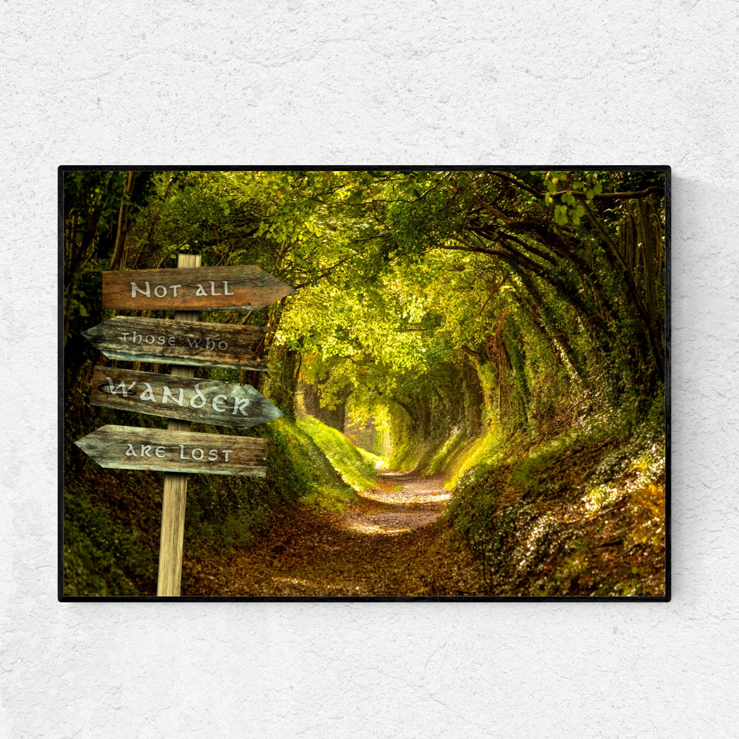 Wanderlust signpost. Motivational travel poster. Nomad wall art. Adventure print, Travel quote, Adventure decor, Travel prints, Travel gift