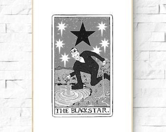 Plakat z kartą tarota 