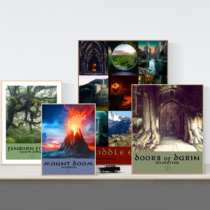 Buy Mount Doom Mordor Lord of the Rings Locations Travel Print. Frodo ...