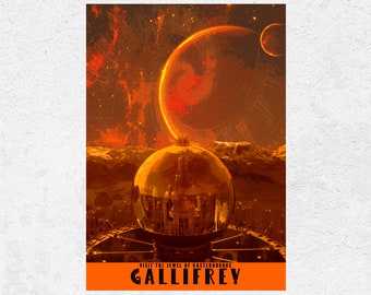 Gallifrey Travel Poster. Doctor Who Home of the Time Lords Art Print