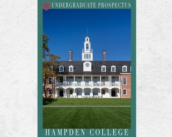 Hampden College Prospectus. Literary Art Print. The Secret History Donna Tartt Fikcyjny Uniwersytet Dark Academia