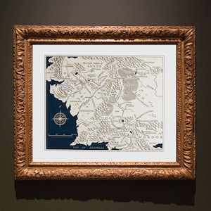 Decoración de pared del mapa antiguo de la Tierra Media, impreso de la Tierra Media, arte del mapa de fantasía, mapa impreso, mapa de la película El Señor de los Anillos. Arte de mundos de fantasía.