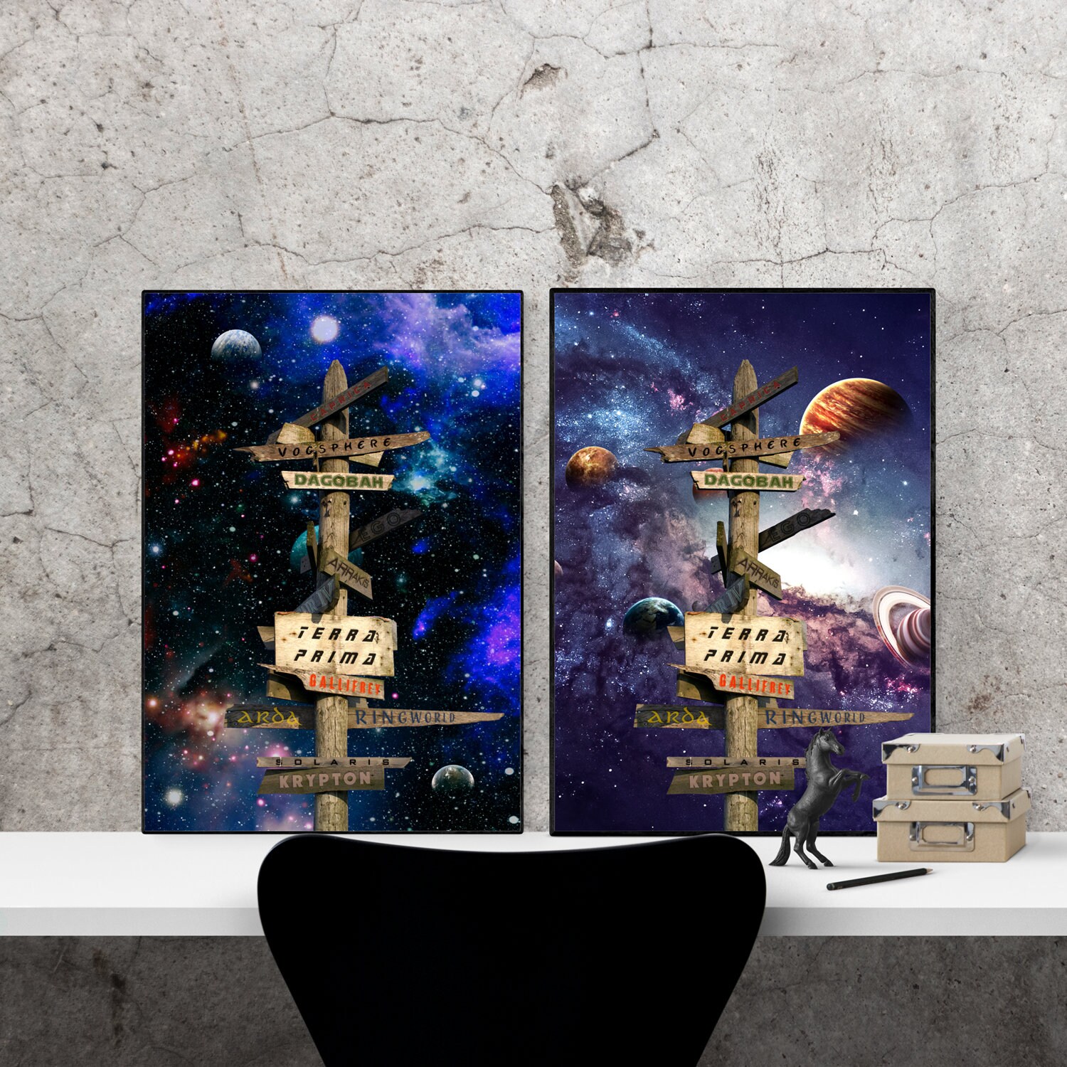 Póster planeta de ciencia ficción. Regalo para amantes de la ciencia  ficción. Famosos planetas art print. Póster espacial. Battlestar Galactica,  Star Wars, Yoda, Doctor Who - Etsy México, image size:1500x1500