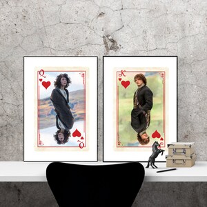 Outlander Poster Set. Jaime and Claire Fraser. Outlander Fan Wall Art ...