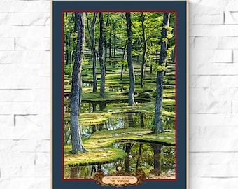 La madera entre los mundos. C S Lewis Crónicas de Narnia Travel Poster. Impresión de viaje de destino ficticio. El arte del sobrino del mago