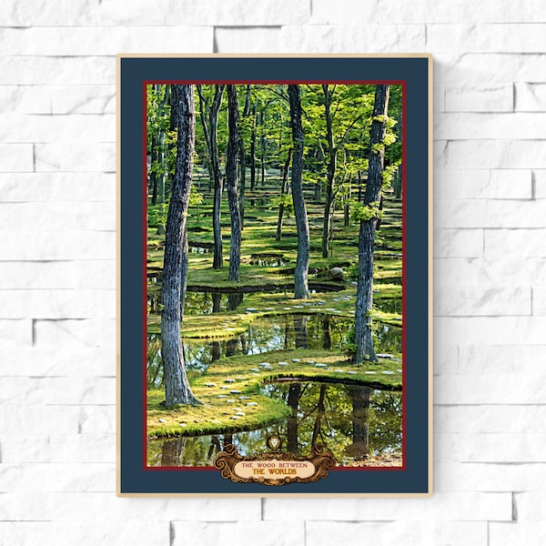 The Wood Between the Worlds. C S Lewis Chronicles of Narnia Travel Poster. Fictional Destination Travel Print. The Magician's Nephew art