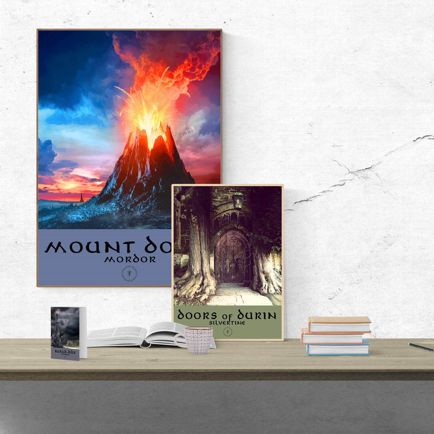 Buy Mount Doom Mordor Lord of the Rings Locations Travel Print. Frodo ...