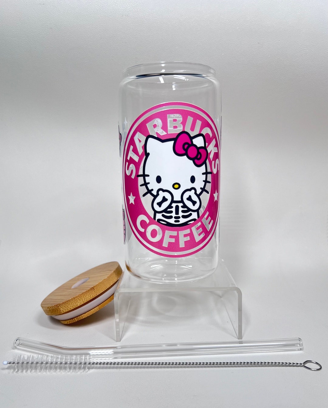Hello Kitty Glass Cups - Etsy