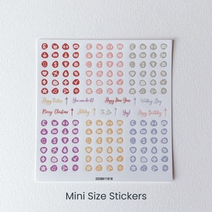 Mini adesivi carini, foglio di adesivi decorativi per il diario, regalo unico e motivazionale