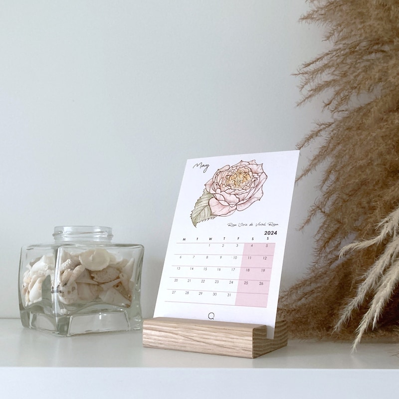 Custom Desktop Calendar Stand Etsy