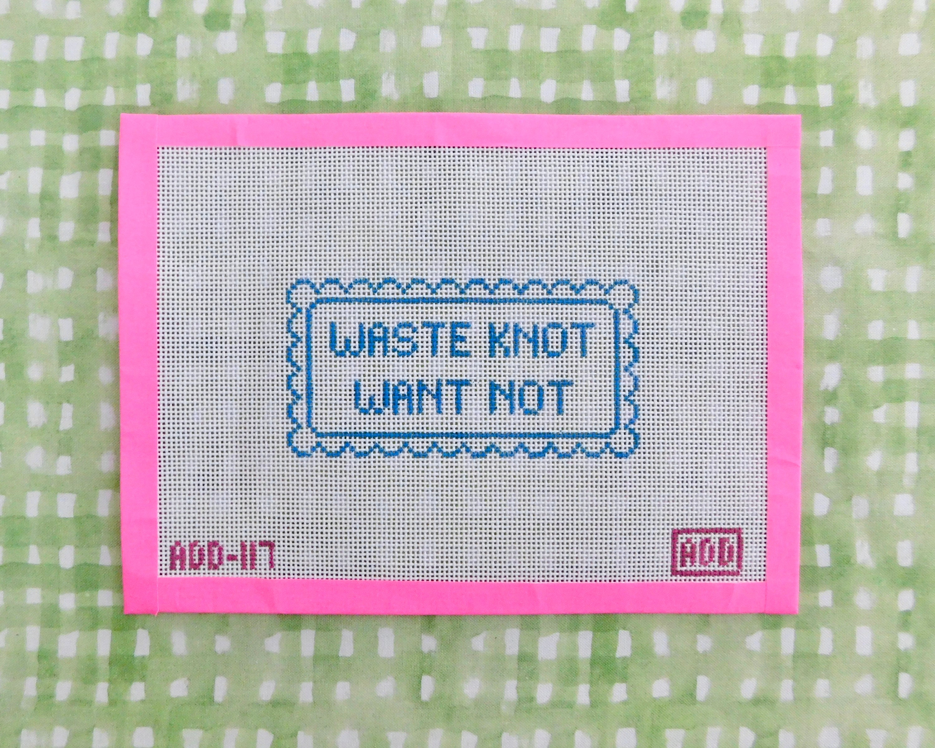 Needlepoint Lovers, NDLPT, Waste Knot Want Not, Recovering Thread