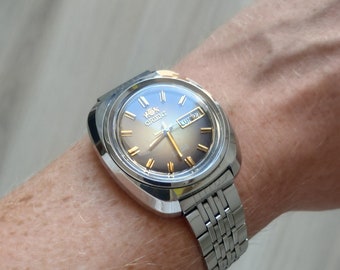Reloj Orient Hombre automático Vintage Marrón