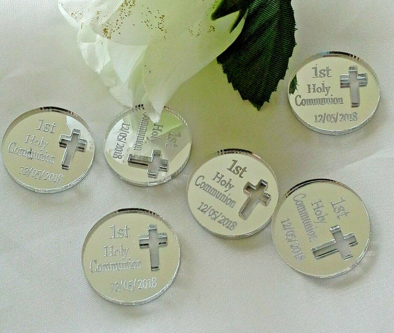 Personalised First Holy Communion 'Coins' x 30 Gift Souvenirs image 1