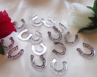 Personalised Horseshoe Wedding Favours x 50 Table Decorations