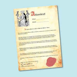 Carta de Indulgência Personalizável para Perdão de Pecados - Download Digital PDF
