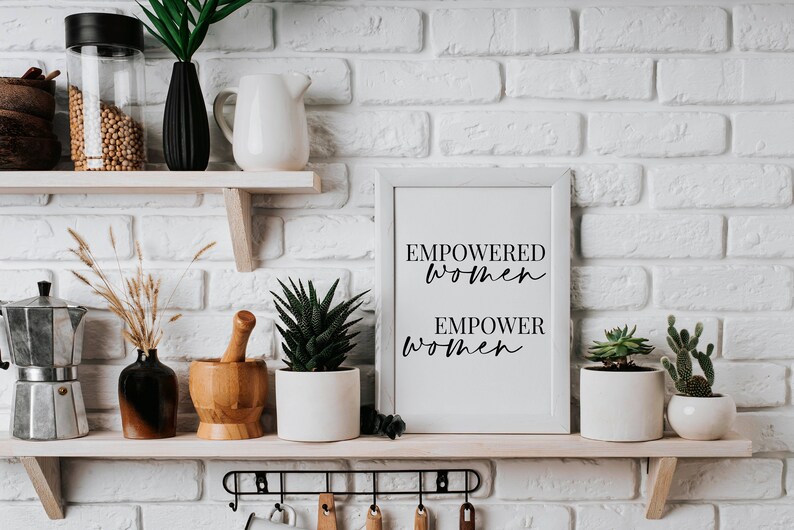 Empowered Women Empower Women, Wall Art Print, Inspirational Print, Inspirational Quote, Feminist Art, Home office decor, Office Gifts