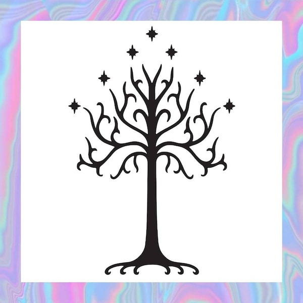 Lord Of The Rings Themed Tree Vinyl Decal