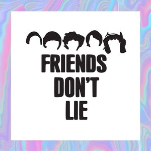 stranger things Friends dont lie  Art Board Print for Sale by M-Farouk