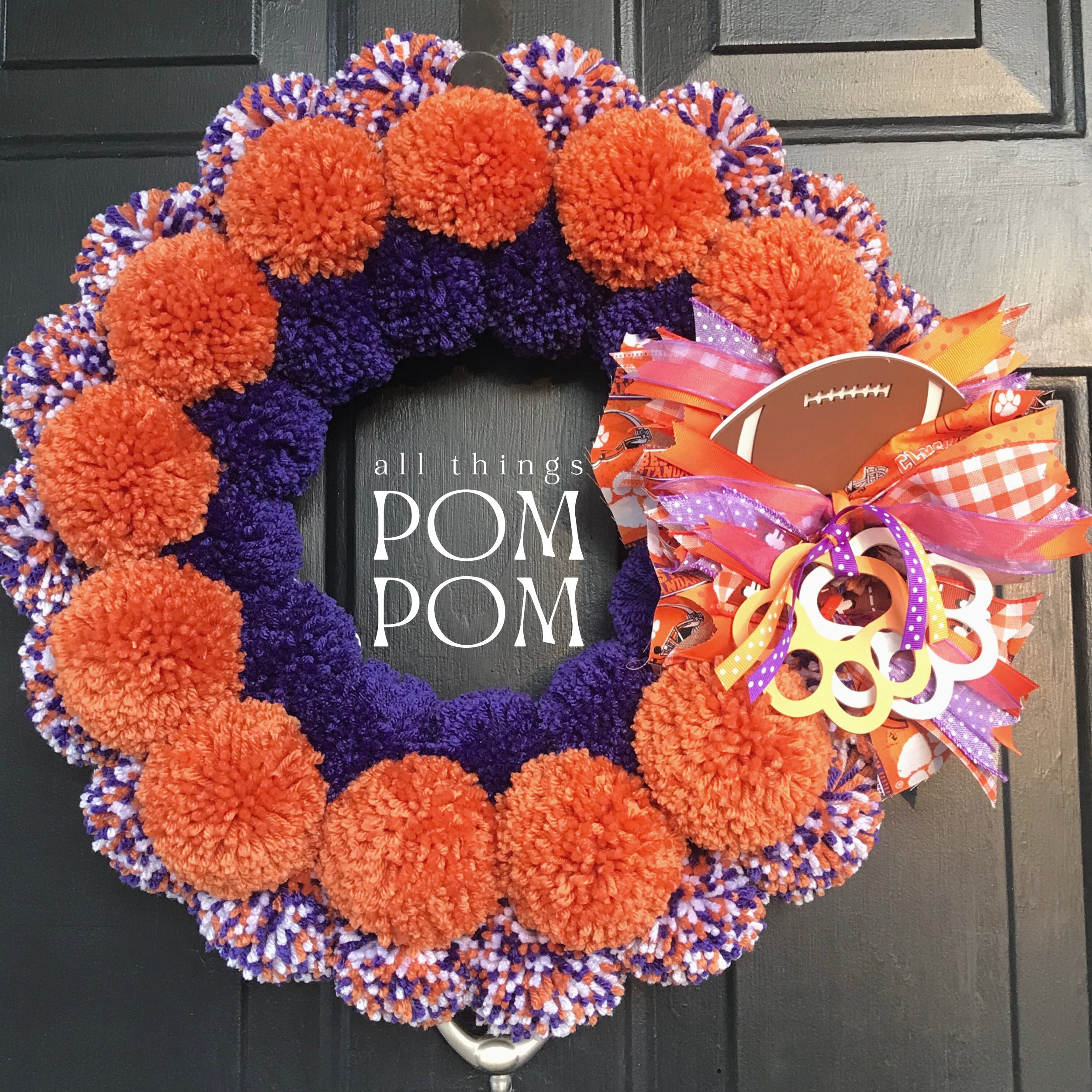 Clemson Wreath - Etsy display picture 1