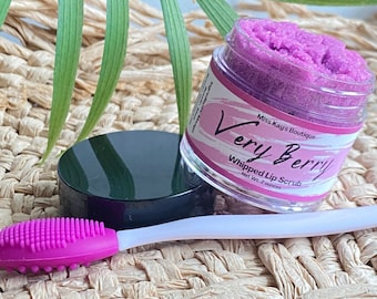 Exfoliante labial batido Very Berry / Manteca exfoliante y cepillo