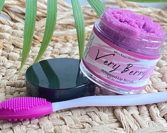 Very Berry Whipped Lip Scrub | Exfoliating Lip Butter | Berry Flavored