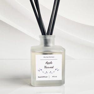 Difusor de vareta Apple Harvest: aroma natural de canela e cravo