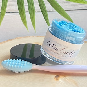 Cotton Candy Whipped Lip Scrub | Exfoliating Lip Butter | Cotton Candy Flavored