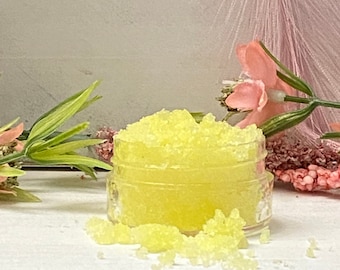Exfoliante labial de limón / Vegano, hidratante, ingredientes orgánicos
