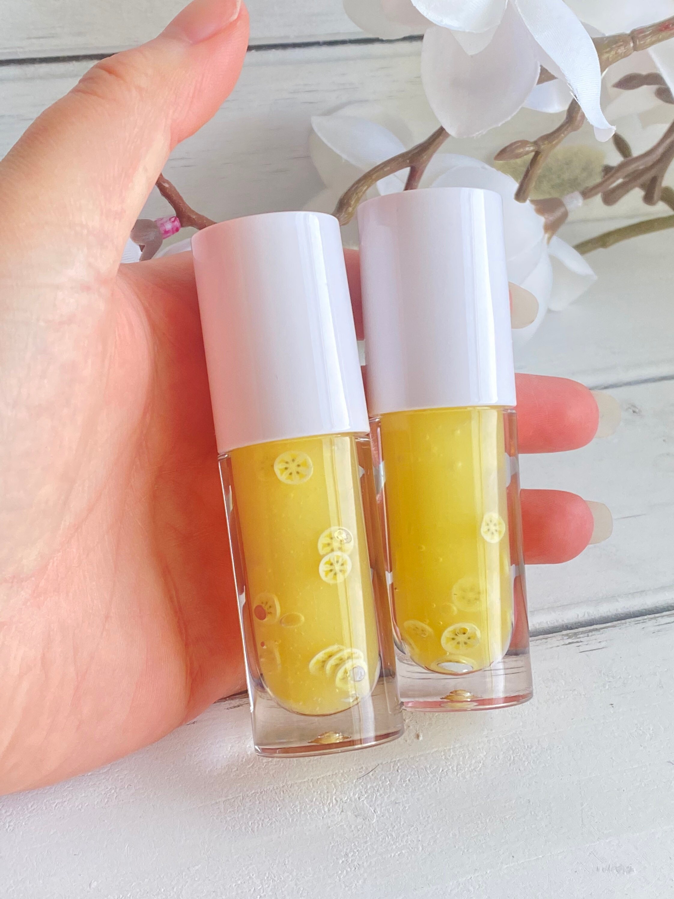 Banana Flavored Lip Gloss Vegan Lip Gloss Clear Gloss Etsy