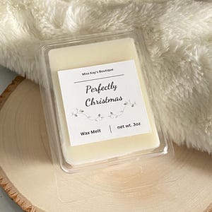 Perfectly Christmas Soy Wax Melt, 3oz Melts, Handmade Aromatherapy