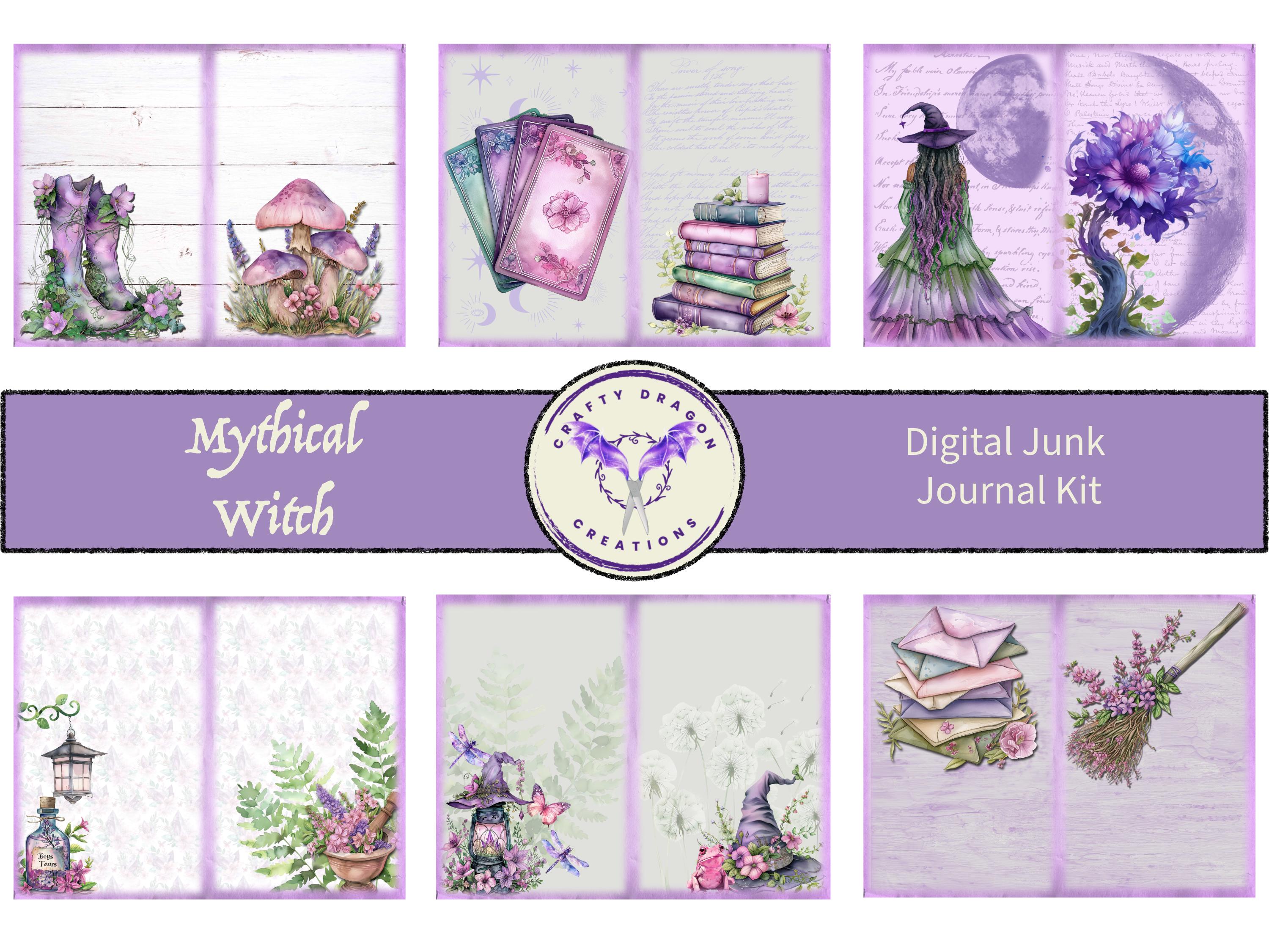 Mythical Witch Junk Journal Kit, Printable Digital - Etsy