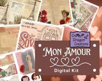 Mon Amour Digital Journal Kit