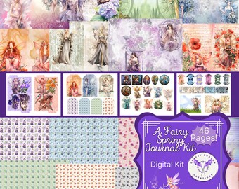 A Fairy Spring Junk Journal Digital Kit Printable