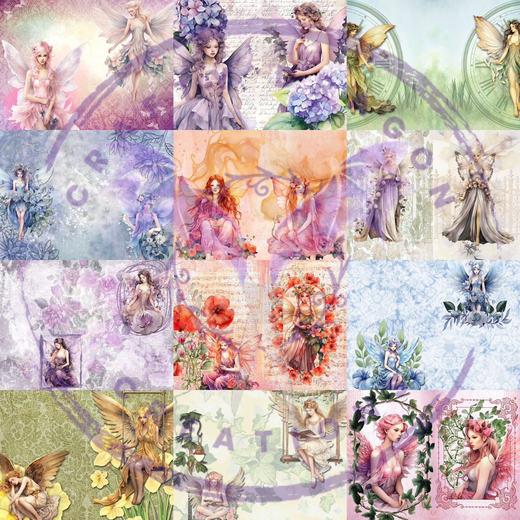 A Fairy Spring Junk Journal Digital Kit Printable - Etsy