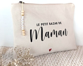 Trousse personnalisée, petit bazar de, trousse cadeau maman, cadeau maman, fête des mères