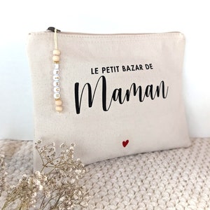 Trousse personnalisée, petit bazar de, trousse cadeau maman, cadeau maman, fête des mères image 1