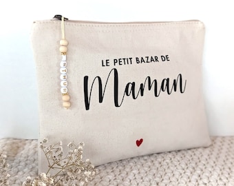 Trousse personnalisée, petit bazar de, trousse cadeau maman, cadeau maman, fête des mères