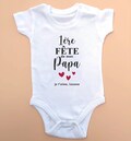 Personalized bodysuit "First Father's Day", happy father's day product logo