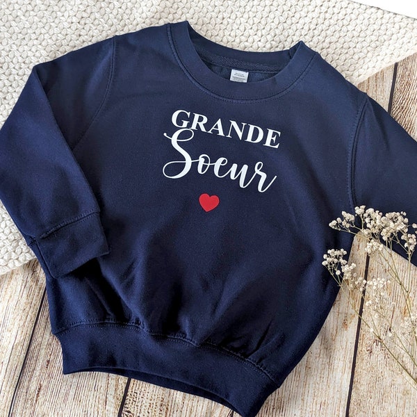 Sweat enfant future grande soeur, pull annonce de grossesse