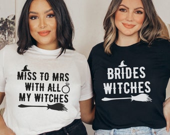 Halloween Bachelorette Party Shirt, Spooky Bride Shirt, Halloween Bride Shirt, Fall Bride, Witchy Bride Shirt, Halloween Bridal Shower