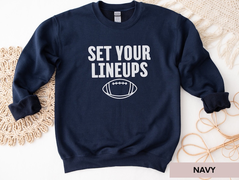 Fantasy Football Shirt Set Your Lineups Tee Funny Football Etsy