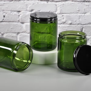 9oz Evergreen Nomad Mason Jar with Metal Screw Cap Lid & Gift Box