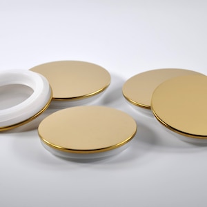 Flat top metal lid, 3" lid, 12oz status jar lids, lids for 10oz glass, bulk wholesale lids for jars, lids for candle glass, 3scentscandles, NY.